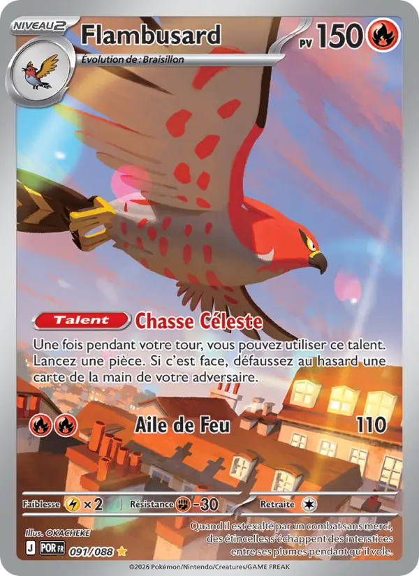 Carte Flambusard du Pokémon Flambusard