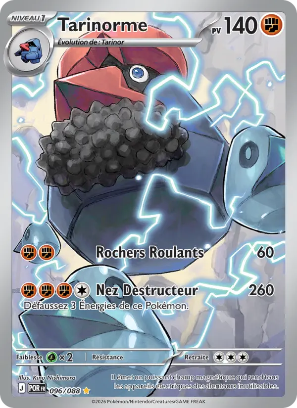 Carte Tarinorme du Pokémon Tarinorme